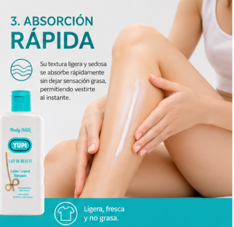 Loción Corporal Hidratante YUPI 500 ml – Piel Suave Sin Grasa